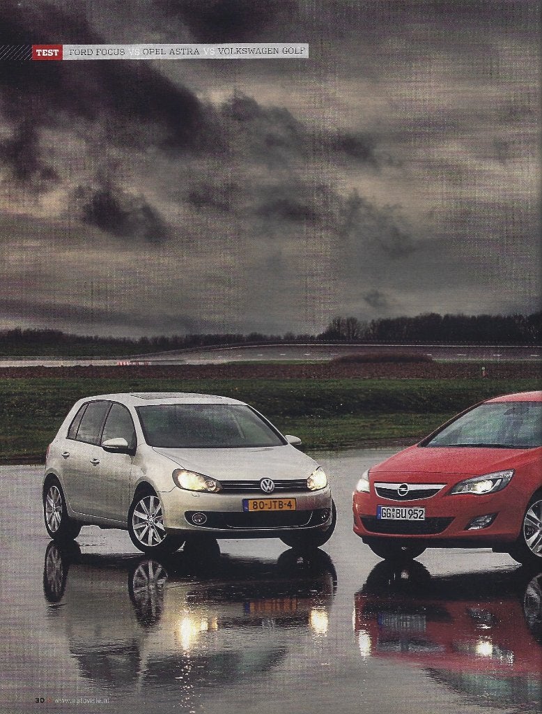 Autovisie test Ford Focus,Opel Astra,VW Golf 2009, Ophalen of Verzenden, Gelezen, Ford