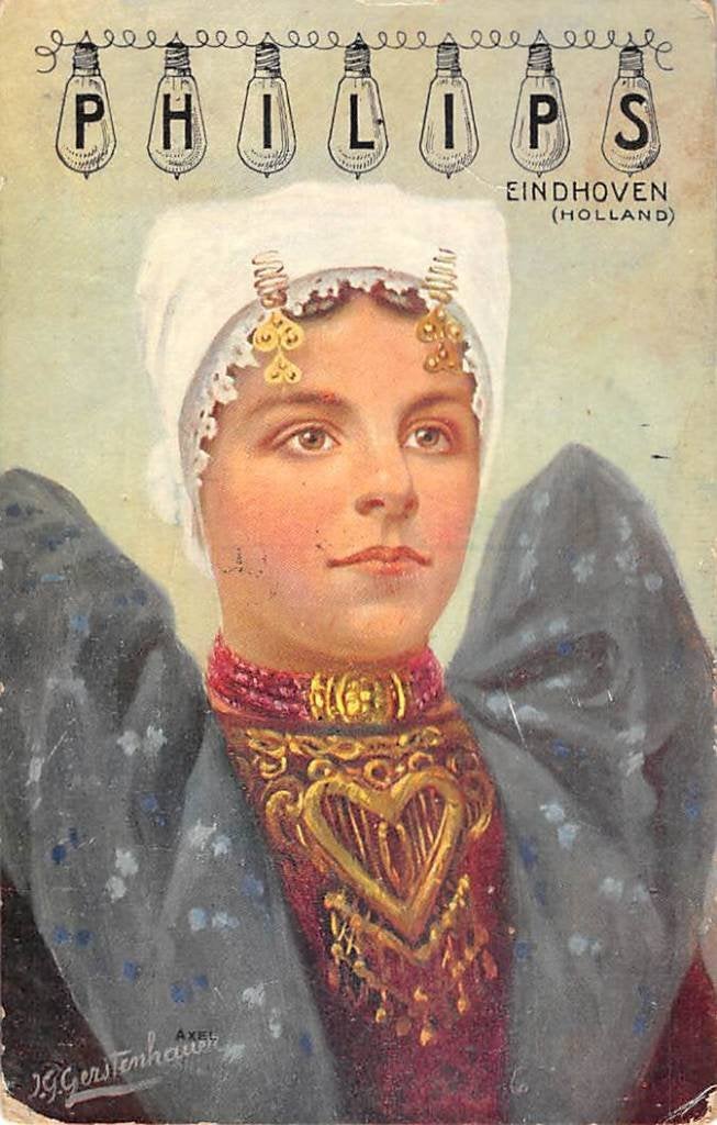 Eindhoven Philips Reclame Illustrator Gerstenhauer 1909, Ophalen of Verzenden, Voor 1920, Gelopen, Noord-Brabant