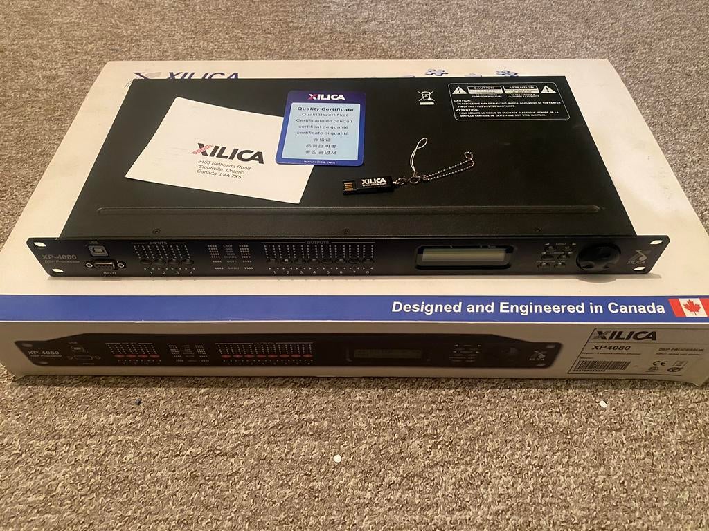 Xilica XP4080 processor zo goed als nieuw!, Ophalen of Verzenden, Zo goed als nieuw, Audio