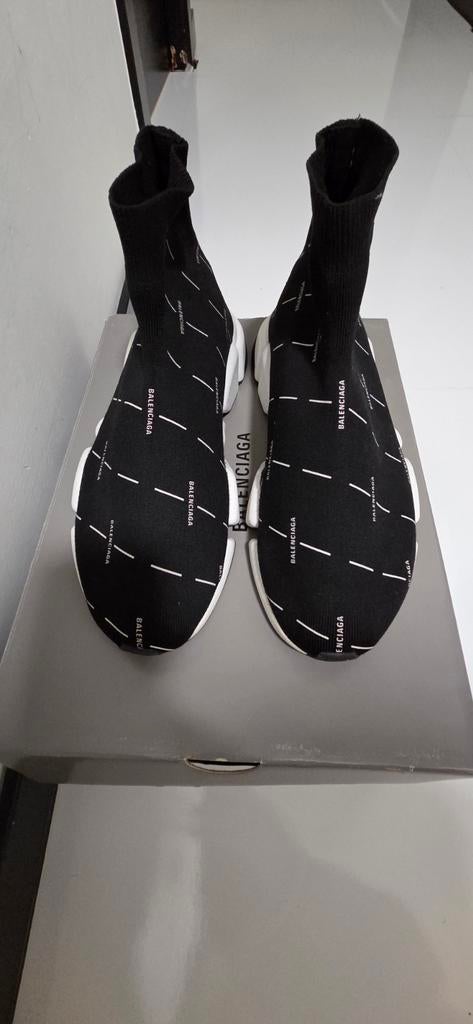 Balenciaga Speed sneakers zwart wit, Kleding | Heren, Schoenen, Zo goed als nieuw, Zwart, Ophalen of Verzenden