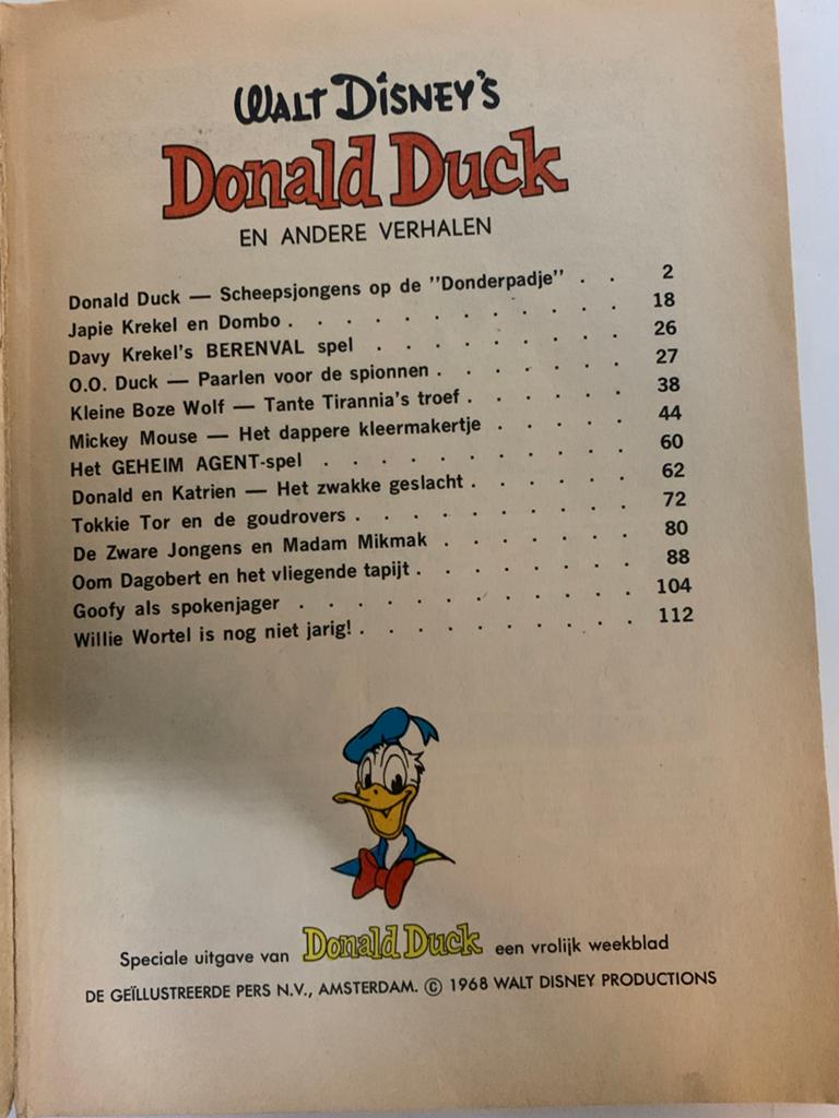 Oude strip Walt Disney's Donald Duck (1968) nr 14, Boeken, Eén stripboek, Ophalen of Verzenden, Gelezen