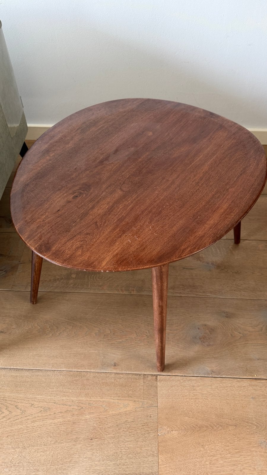 Organische salontafel van massief mangohout (Zara Home), Ophalen, 50 tot 100 cm, 50 tot 100 cm, Zo goed als nieuw