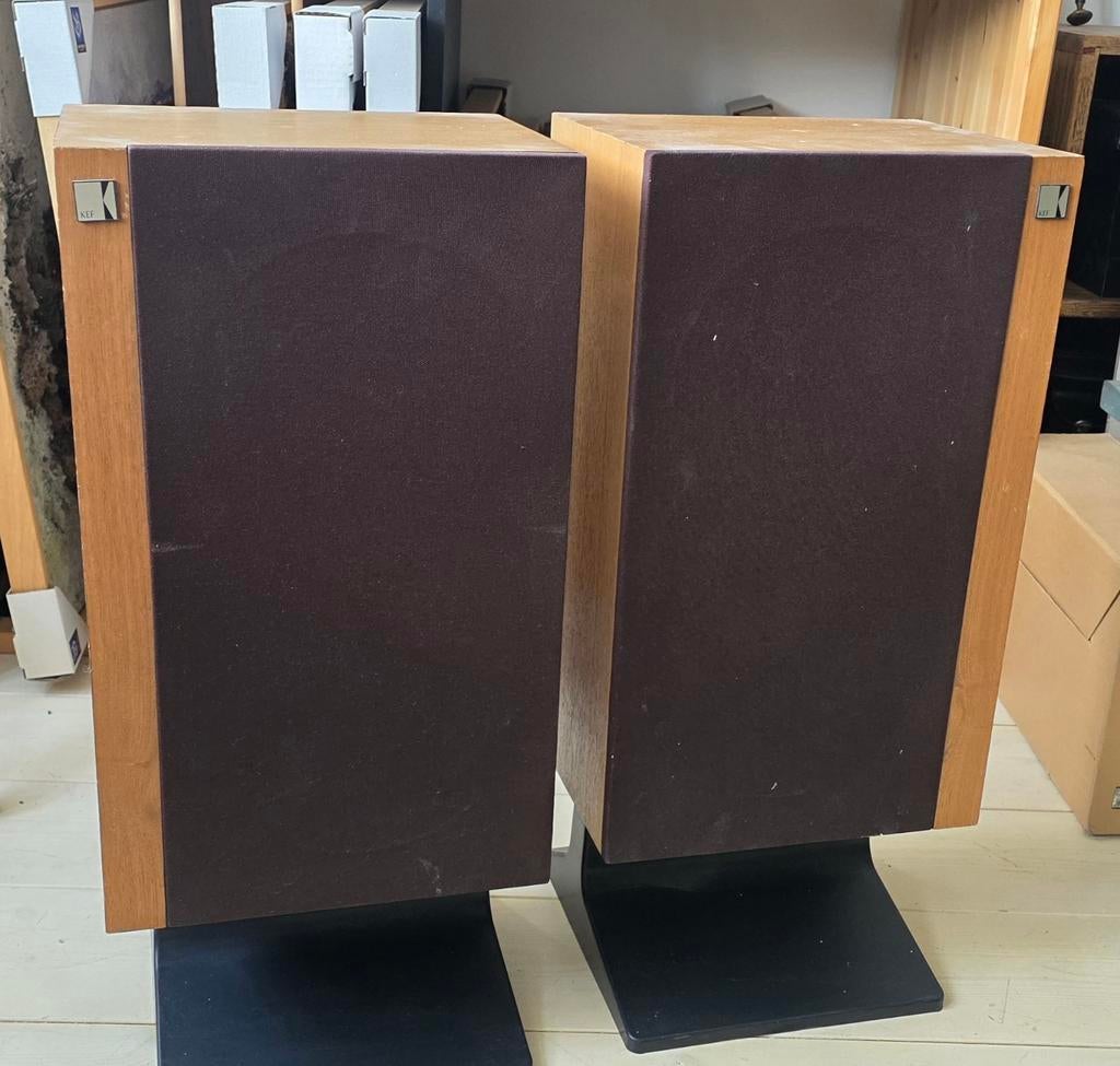KEF Corelli SP1051 Vintage Boekenplank Speakers, Audio, Tv en Foto, Luidsprekers, Gebruikt, 60 tot 120 watt, Front, Rear of Stereo speakers
