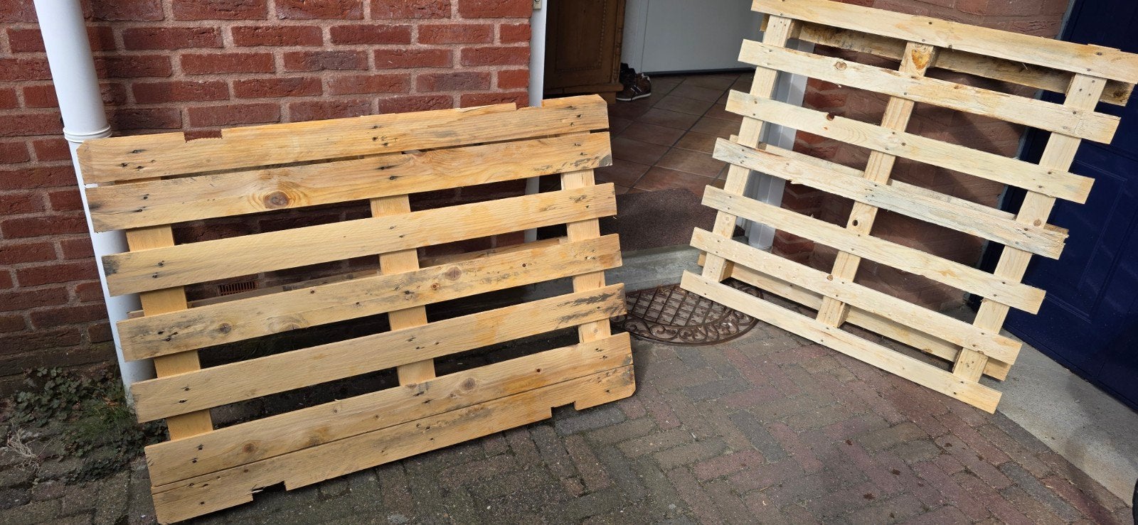 2 gebruikte pallets gratis af te halen, Ophalen, Gebruikt, Pallet