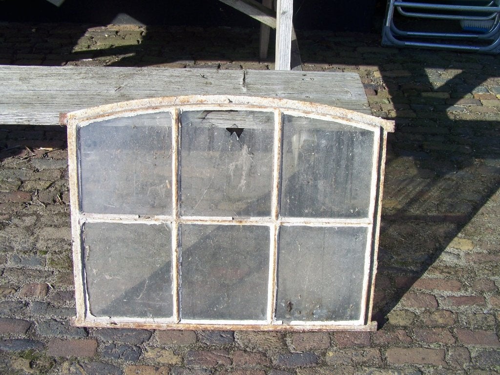 stalraam , vintage stalraam , gietijzer stalraam , brocante, Doe-het-zelf en Verbouw, Ophalen, Gebruikt, Minder dan 80 cm, Minder dan 80 cm