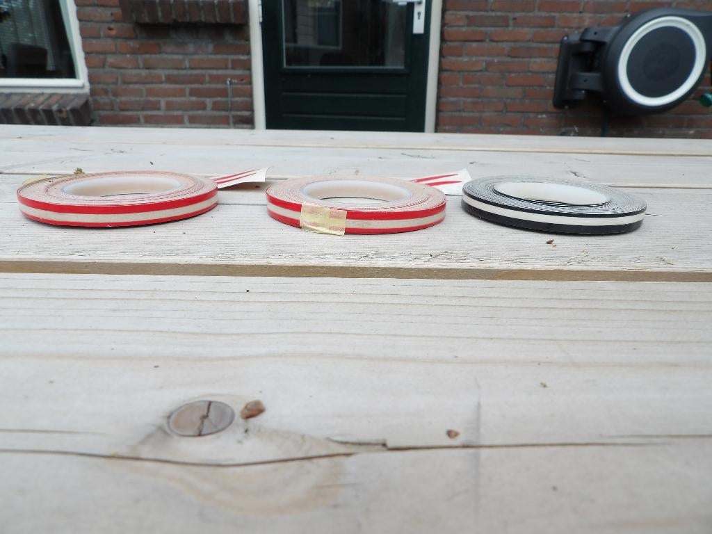 Oldtimer striping rood en zwart, Ophalen of Verzenden, Nieuw
