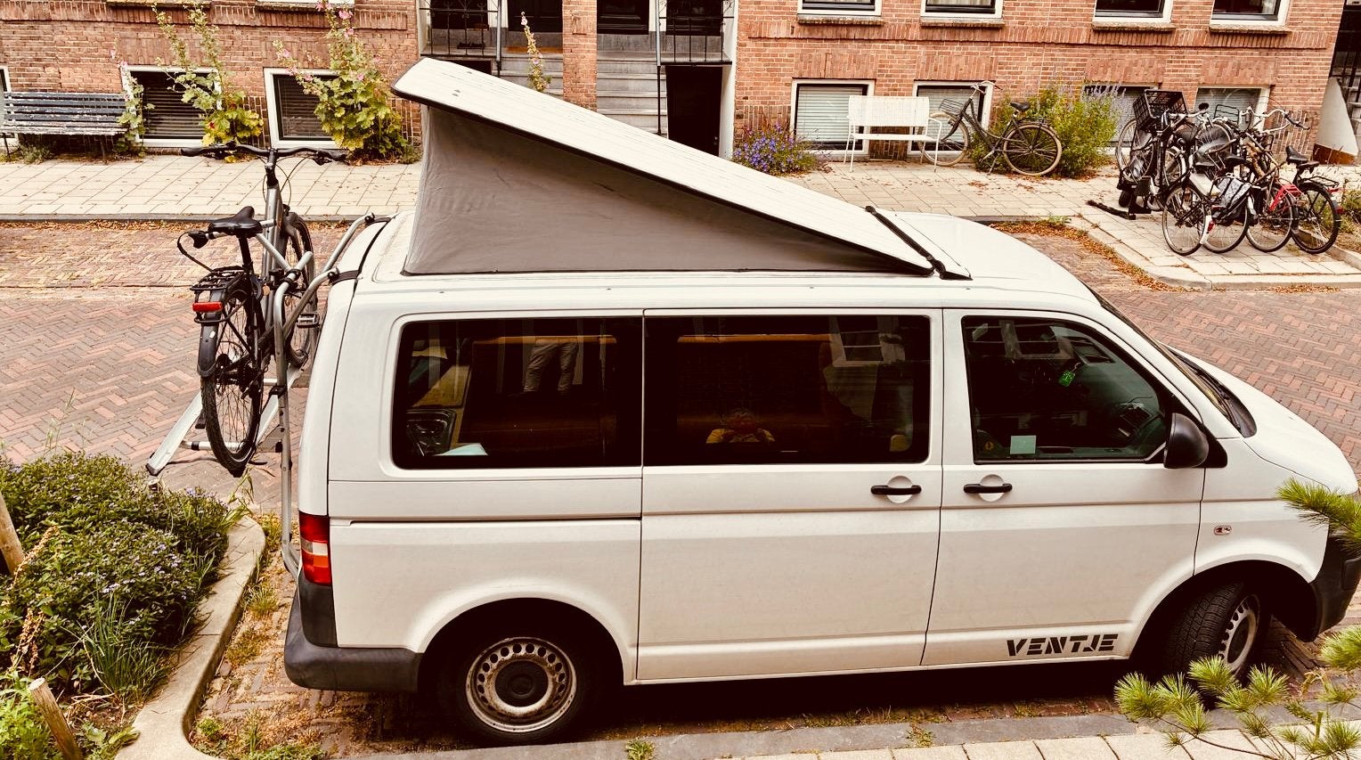 Camperbusje “Ventje” Volkswagen T5, Caravans en Kamperen, Campers, Buscamper of Camperbus, Volkswagen, Tot en met 2, Particulier