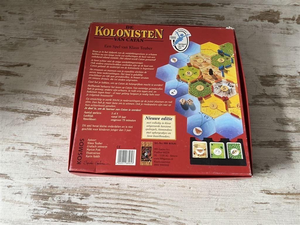 Kolonisten van Catan basisspel houten versie [s451], Verzenden, Zo goed als nieuw