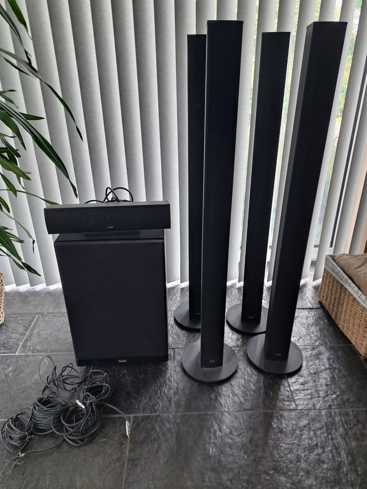 Teufel CL302FR 5.1 Home Cinema Speakerset met Subwoofer, Audio, Tv en Foto, Luidsprekers, Gebruikt, Surroundset, Basreflex, Ophalen