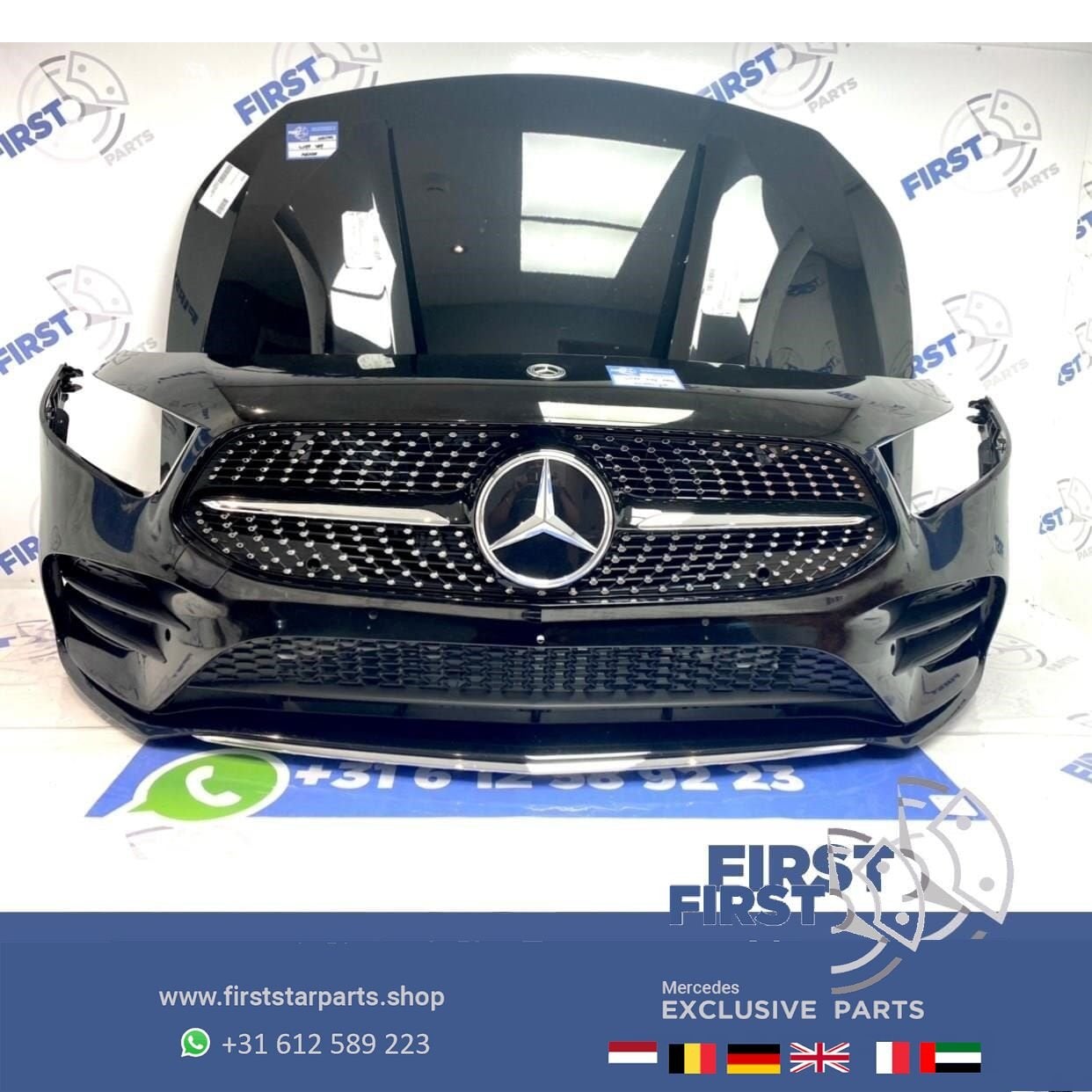 W177 V177 GT (A35) AMG LINE VOORKOP KOSMOS ZWART Mercedes A, Auto-onderdelen, Gebruikt, -, Voor, Ophalen of Verzenden