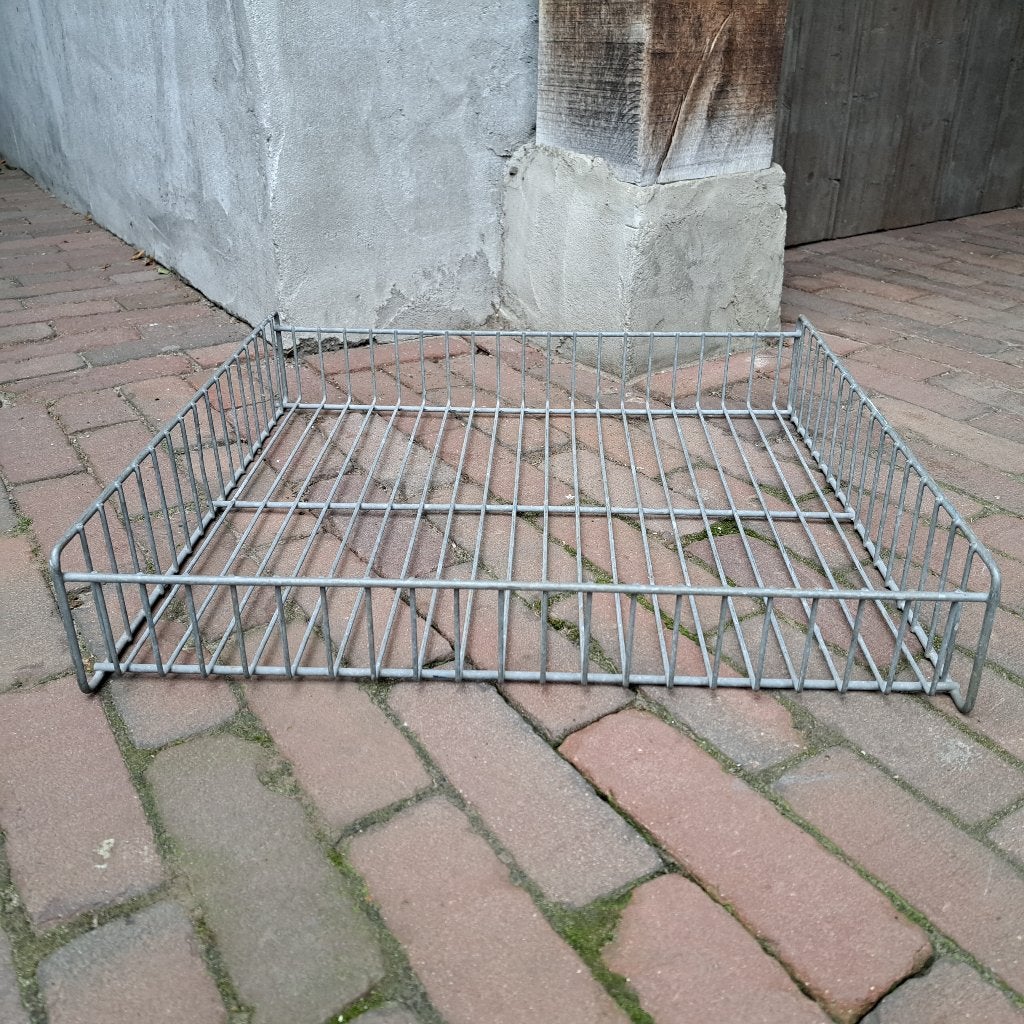 Stoere metalen draadmand mand bak 51x48x10cm *Etage3*, Gebruikt, ., Ophalen of Verzenden, .