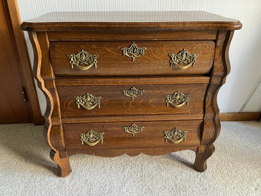 Vintage Eiken Buikkast - Ladekast, Ophalen, Gebruikt, Eikenhout, 50 tot 100 cm