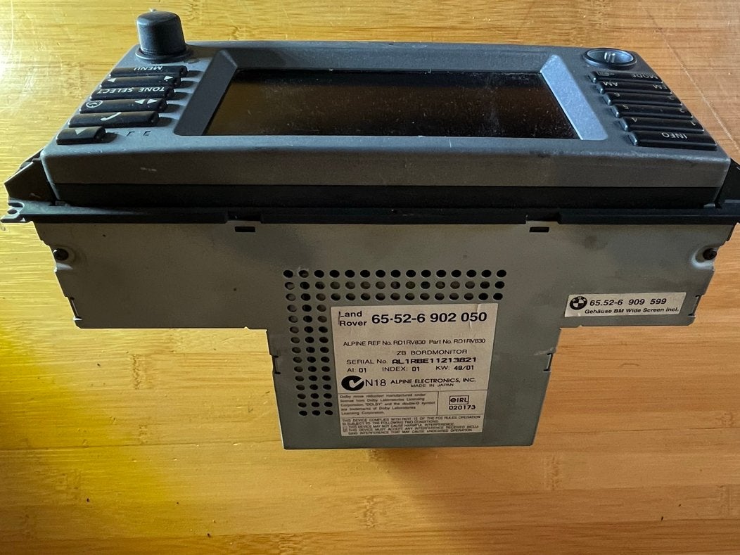 Land Rover BMW E46 E39 X5 Radio Navigatie Monitor 65.52-6 90, Ophalen of Verzenden, Gebruikt