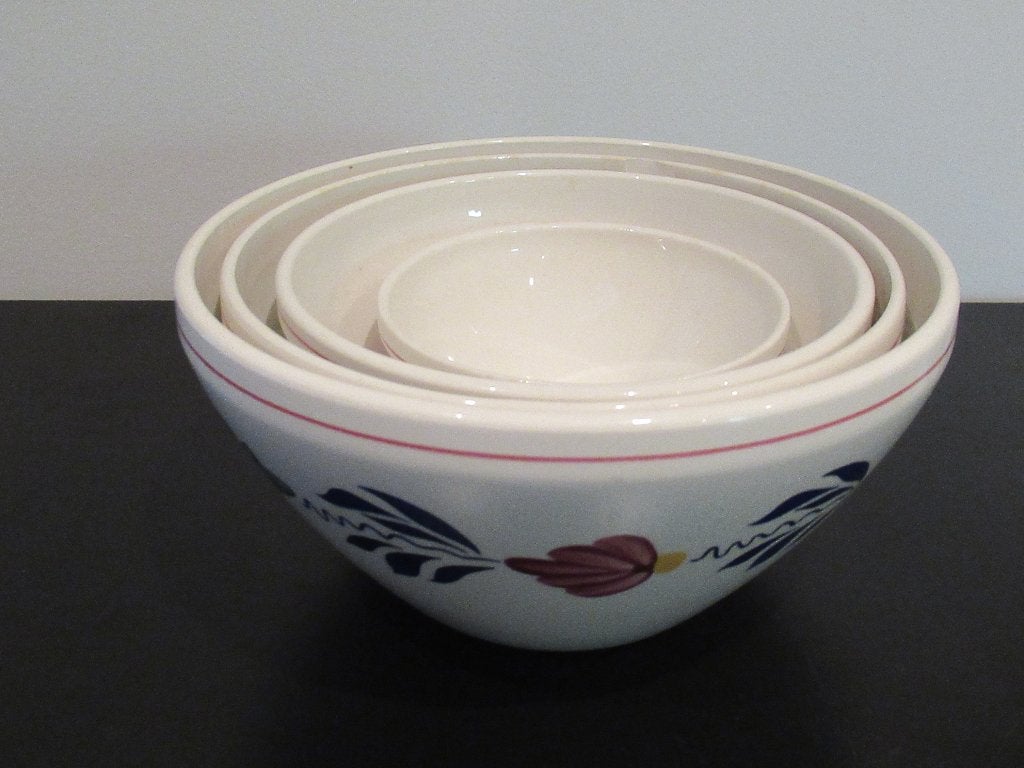 boerenbont nestschalen, Huis en Inrichting, Ophalen, Aardewerk, Landelijk/Boerenbont, Villeroy & Boch