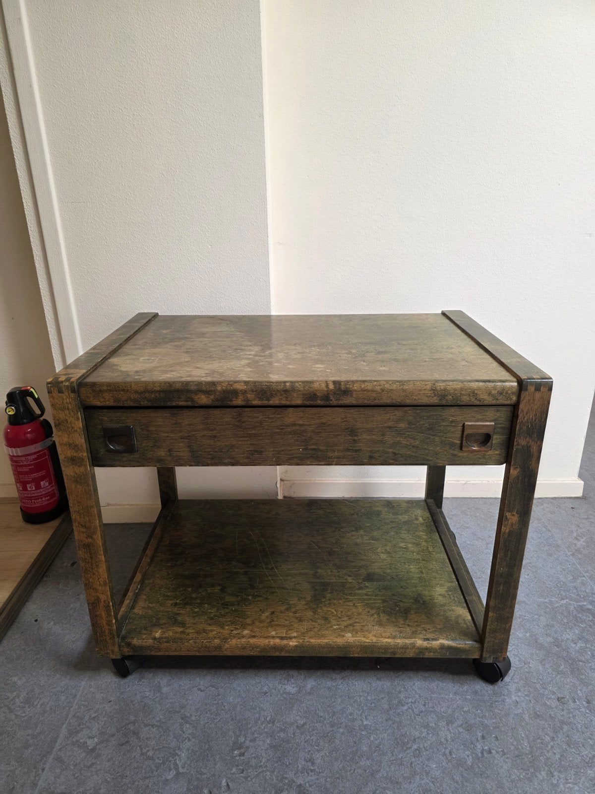 asko trolley hout, Gebruikt, 50 tot 100 cm, Overige houtsoorten, Vintage deens