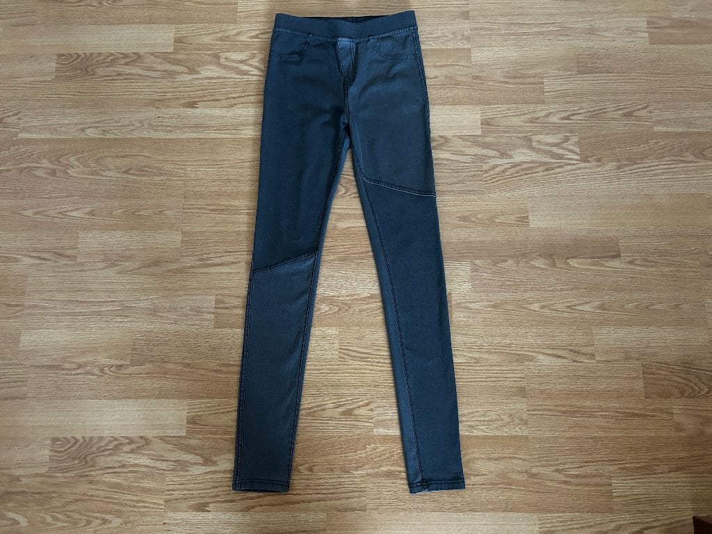 Grijze/Antraciet tregging H&M maat 164, Kinderen en Baby's, Kinderkleding | Maat 164, Broek, Gebruikt, Meisje, H&M