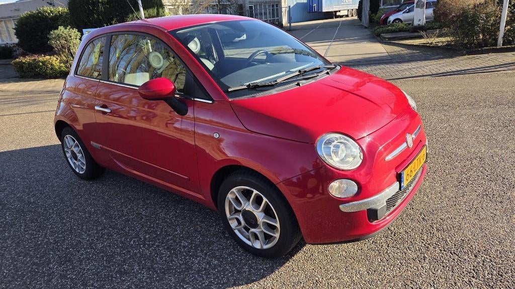 Fiat 500 1.2 AUT 2010 Rood, Auto's, Fiat, Particulier, Benzine, Euro 5, B, Hatchback, Automaat, Origineel Nederlands, Rood, Zwart