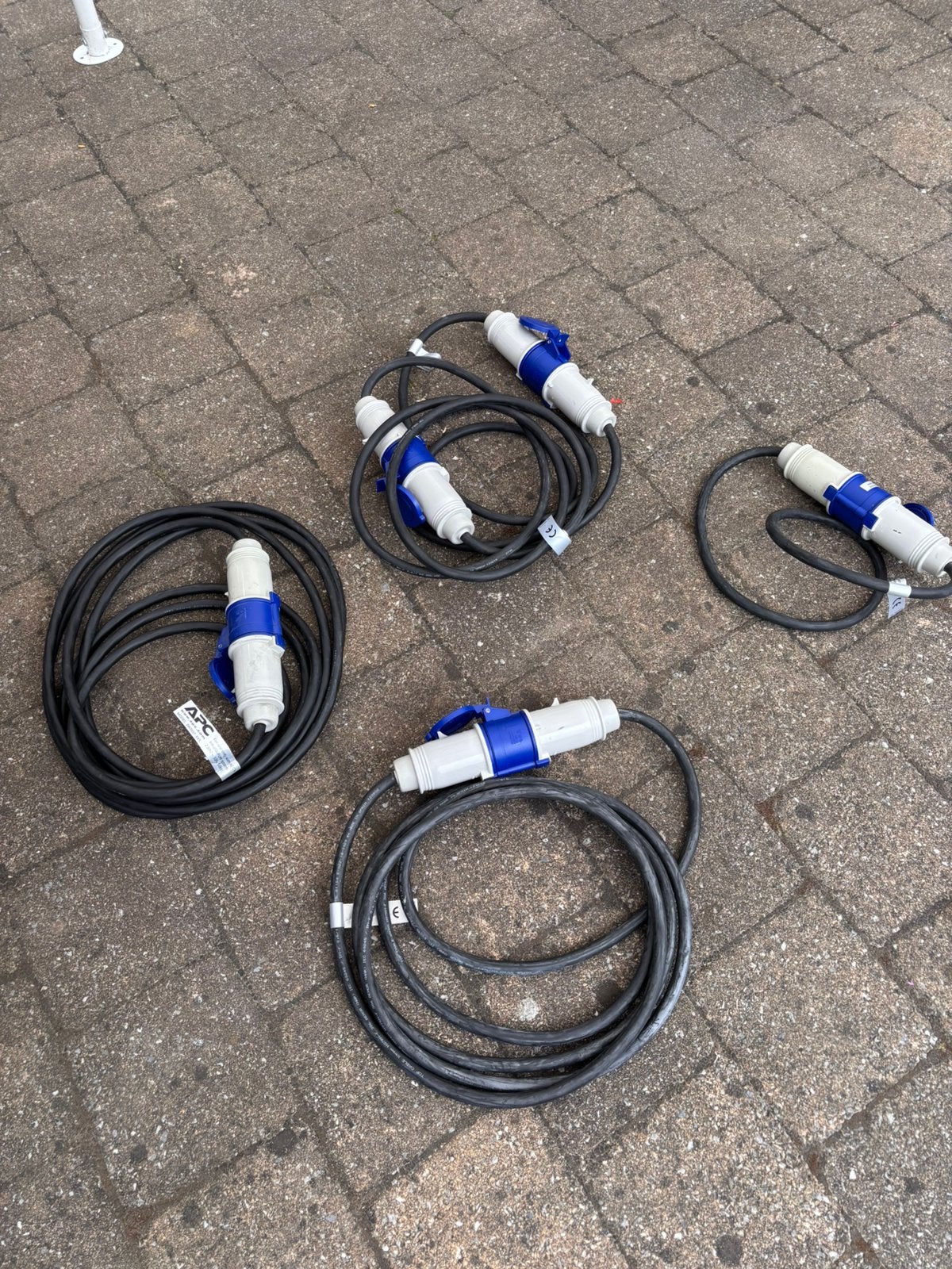3 polige Ceeform verlengkabels 3x 6mm2, Doe-het-zelf en Verbouw, Elektra en Kabels, Ophalen of Verzenden, Zo goed als nieuw