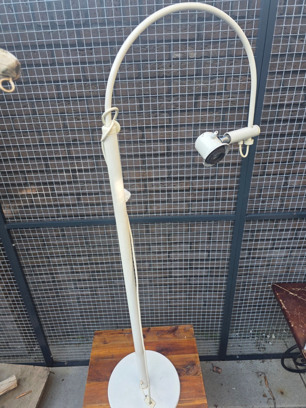 Vintage design vloerlamp jaren 70 – booglamp / leeslamp, Ophalen of Verzenden, Gebruikt, 150 tot 200 cm
