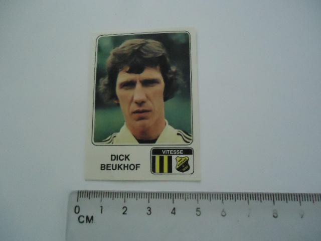 sticker oud Voetbal 79 DICK BEUKHOF Vitesse panini vintage, Verzenden, Zo goed als nieuw, Bedrijf of Vereniging