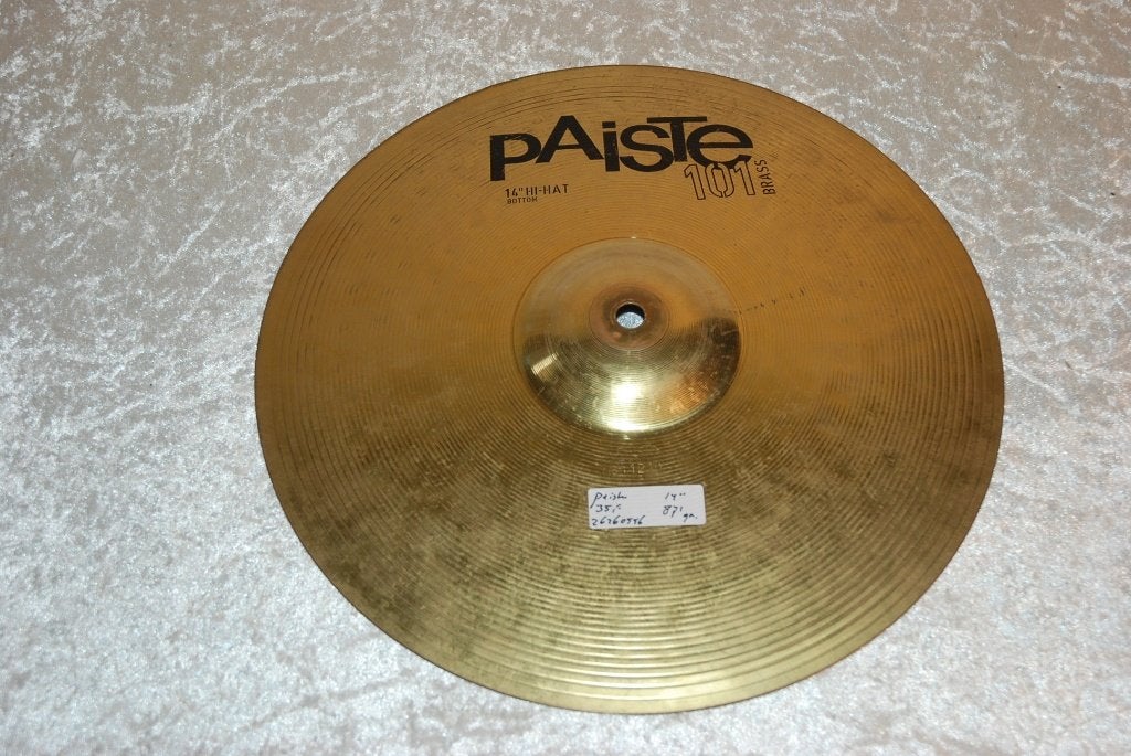 Paiste 101 hihat bekken 871gr 14 inch  <26260556>, Gebruikt, ., Drums of Percussie, Ophalen of Verzenden