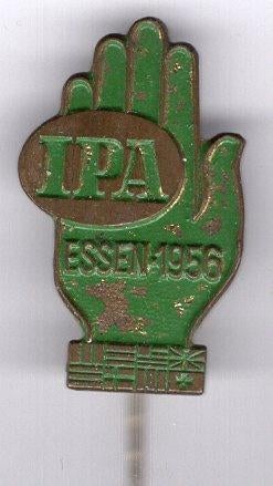 IPA ESSEN 1956 koper tentoonstelling speldje ( P_006 ), Verzenden, Zo goed als nieuw, Stad of Land, Speldje of Pin