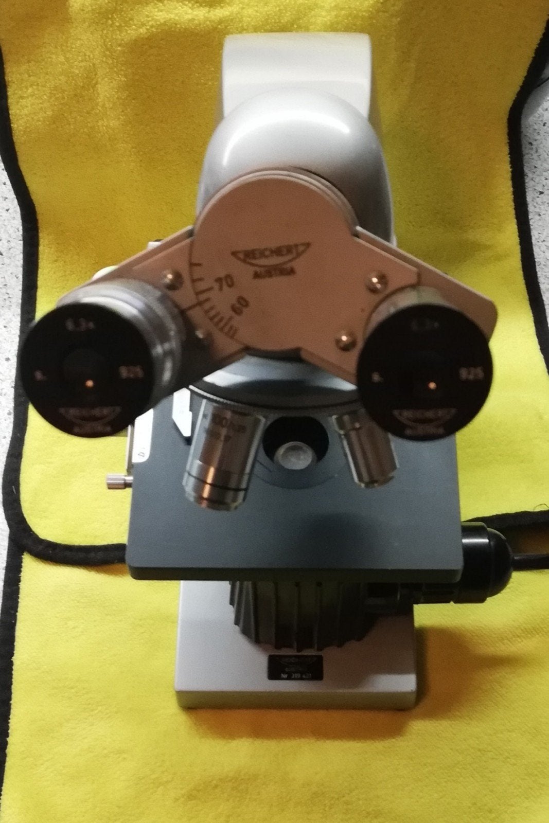 Microscoop Vintage Reichert Neopan (Carl Auböck 1960-1963), Ophalen of Verzenden, Zo goed als nieuw, Stereomicroscoop