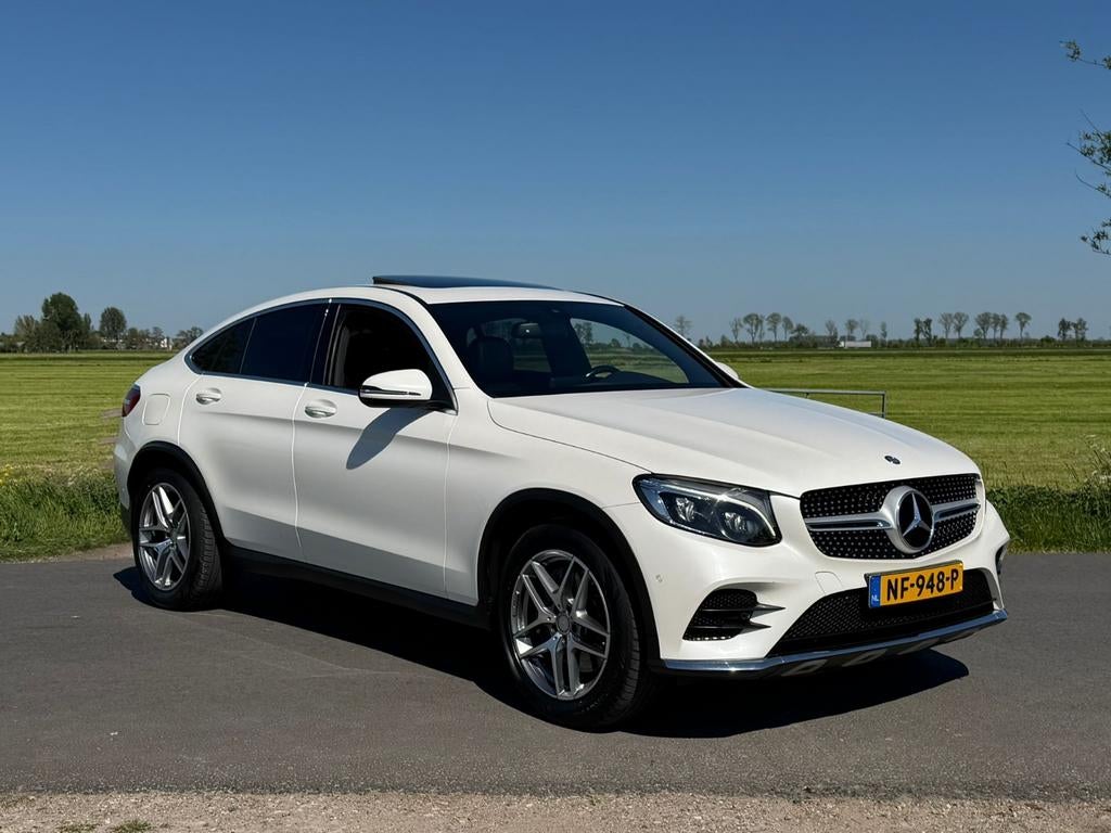 Mooie Mercedes-Benz GLC 2.1 220D 4MATIC AUT 2017 Pano Org NL, Auto's, Automaat, Leder en Stof, Wit, Origineel Nederlands