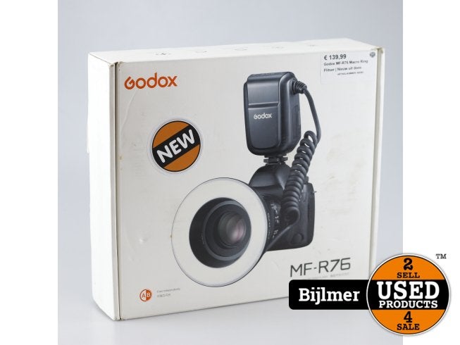 Godox MF-R76 Macro Ring Flitser | Nieuw uit doos, Audio, Tv en Foto, Godox, Nieuw, Info@godox.com, Building 2, Yaochuan Industrial Zone
Tangwei Community, Fuyong Street
Bao'an District, Shenzhen, Guangdong
China