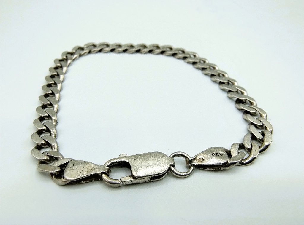 Zilveren heren/jongens armband, 17,5 cm, 925, Sieraden, Tassen en Uiterlijk, Info@zilverwebsite.nl, Verzenden, Zo goed als nieuw
