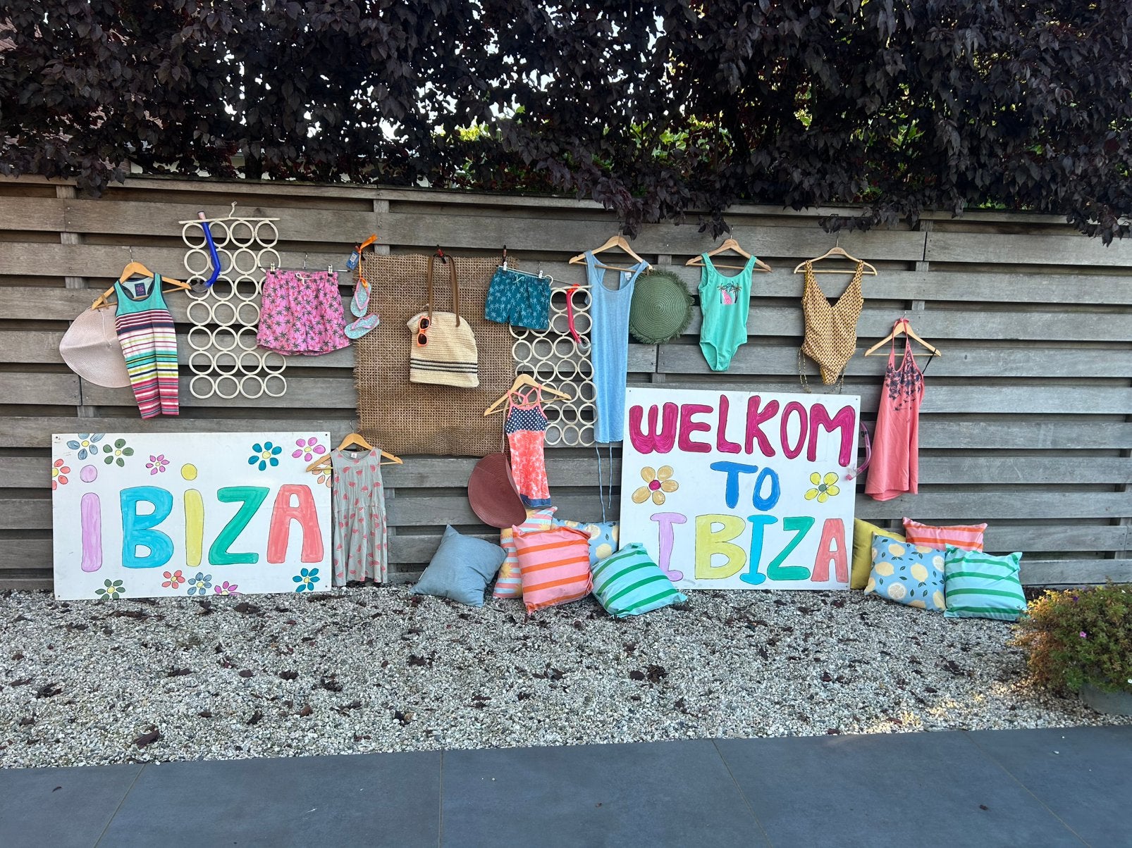 Feestversiering thema ibiza, Hobby en Vrije tijd, Feestartikelen, Ophalen, Gebruikt, Versiering, Overige