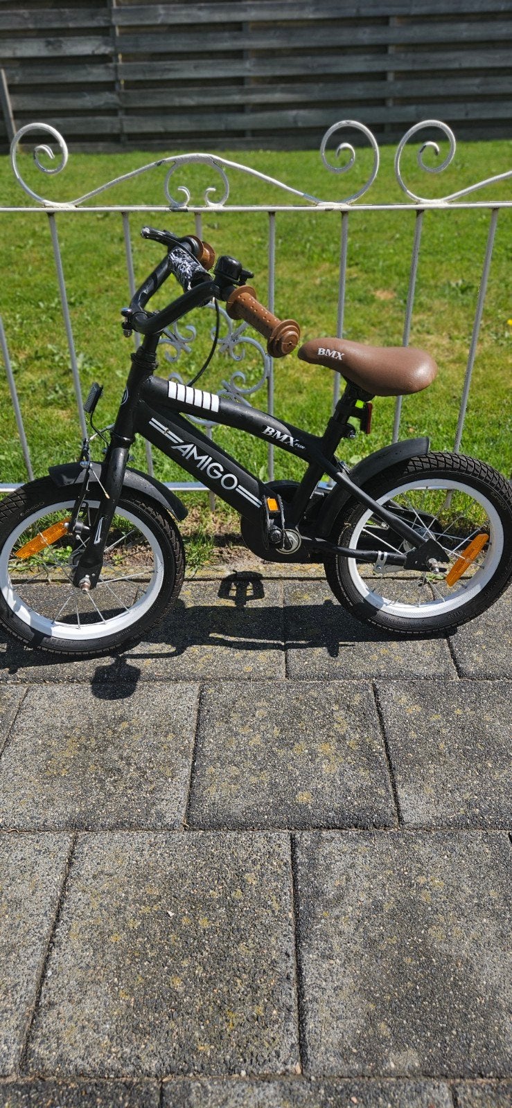 Amigo BMX Fun kinderfiets, Fietsen en Brommers, Fietsen | Crossfietsen en BMX, Terugtraprem, Gebruikt, Staal, Ophalen of Verzenden