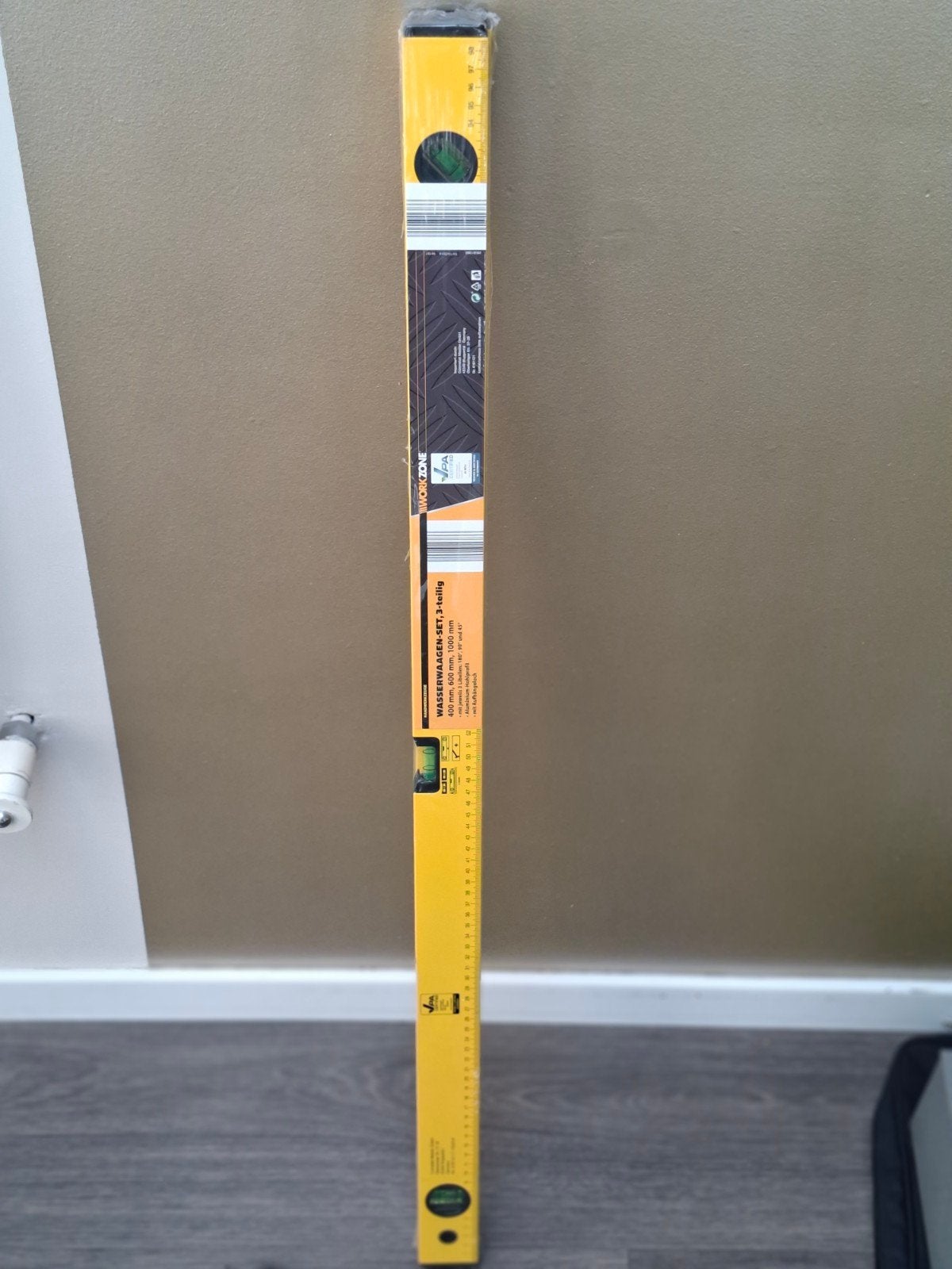 Nieuw 3-delige waterpasset (400, 600, 1000 mm) Workzone, Ophalen