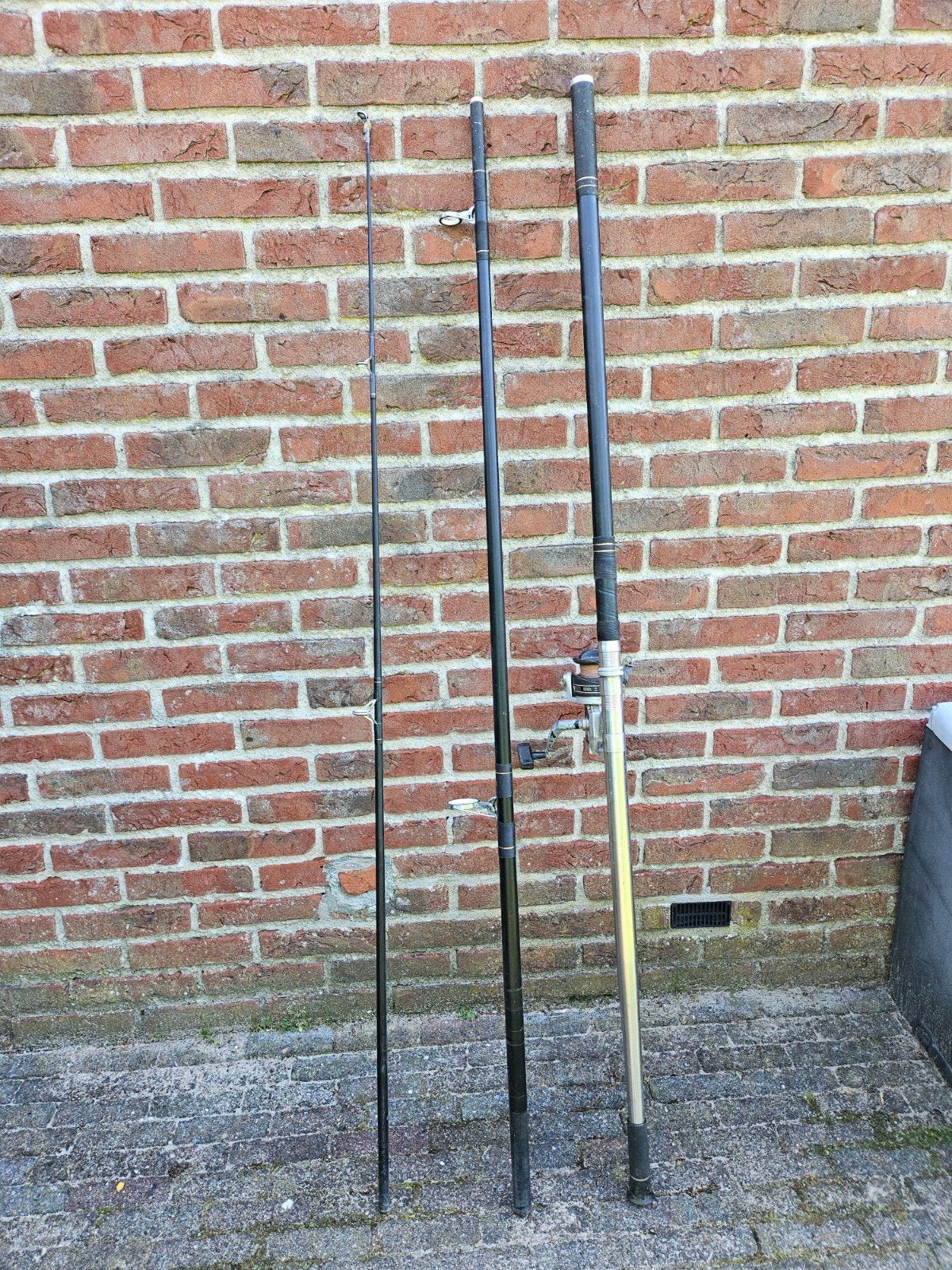 ZEEVISHENGEL 440 cm met MOLEN - OCEANIC 3420 & SHAKESPEARE, Ophalen, Gebruikt, Complete hengel