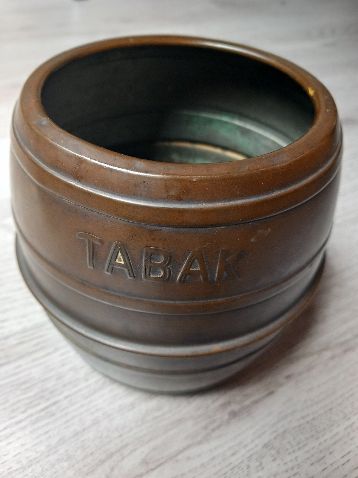 Antieke koperen tabakspot - Eerste helft 20e eeuw - tabak, Ophalen of Verzenden, Gebruikt, Tabaksdoos of Verpakking