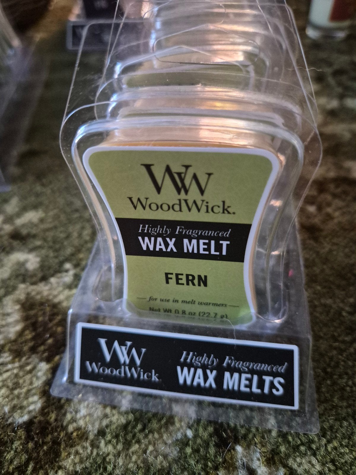 WoodWick Wax Melt Fern - Hooggeurende Wax Melts, Woodwick, Overige typen, Ophalen of Verzenden, Groen