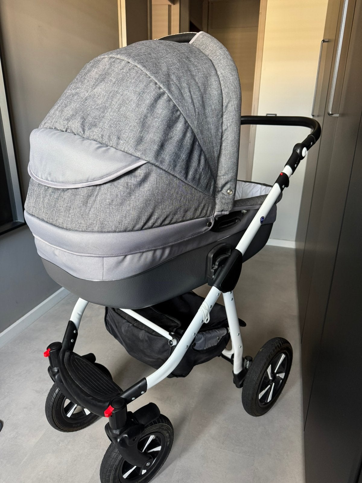 ZGAN kinderwagen grijs gemêleerd incl accessoires, Ophalen, Zo goed als nieuw, Overige merken