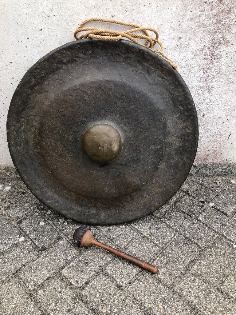 gong uit zuid Azie; XXL formaat, Ophalen, Brons