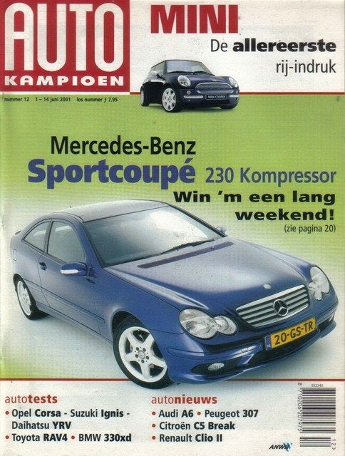 Autokampioen 12 2001 : Toyota RAV4 - Daihatsu YRV - Mini, Ophalen of Verzenden, Gelezen, Algemeen