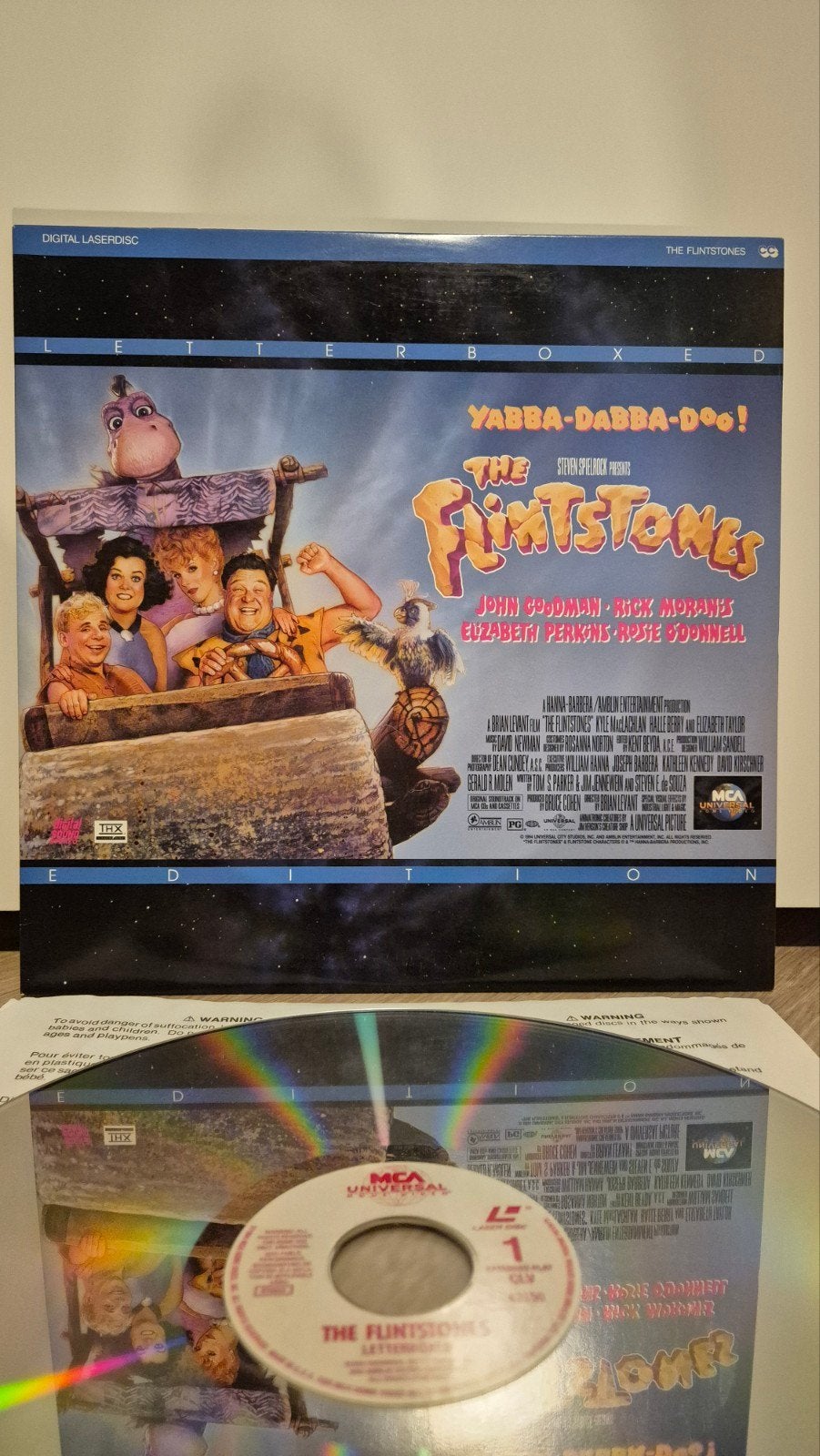 The Flintstones Laserdisc, Vanaf 16 jaar, Engels, Zo goed als nieuw, Engels
