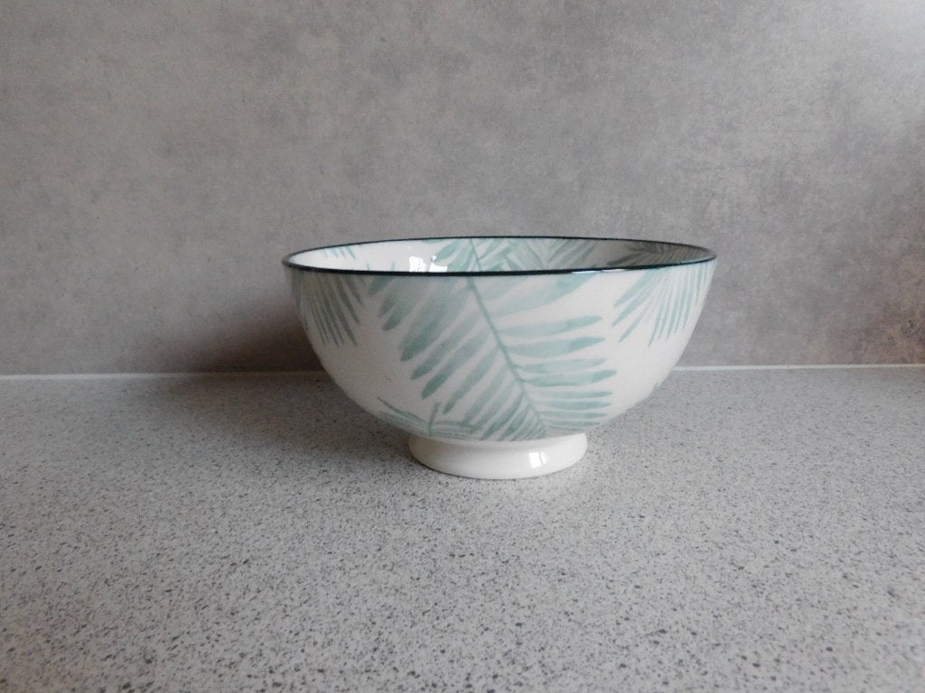 Schaal 15 cm. Varen Groen Gusta, Ophalen of Verzenden, Overige stijlen, Aardewerk, Schaal of Schalen