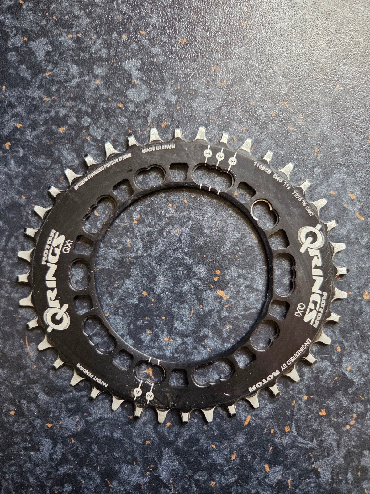 Rotor Q-Rings QX1 110BCD Q40 11s Kettingblad, Gebruikt, Racefiets, Ophalen of Verzenden, Derailleur of Ketting