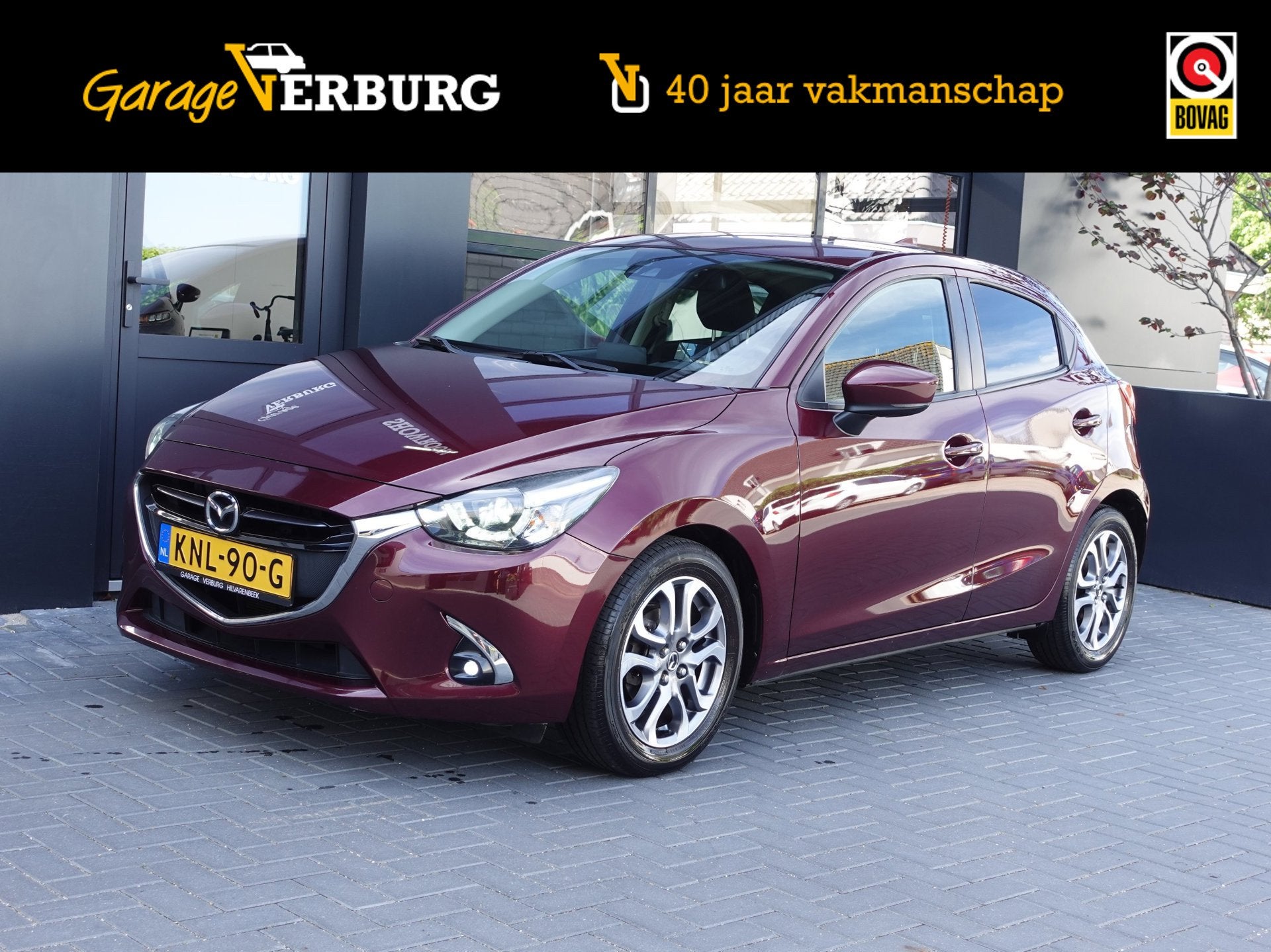 Mazda 2 1.5 Skyactiv-G GT-Luxury (Navigatie,Cruise,Achteruit, Auto's, Voorwielaandrijving, Gebruikt, Leder en Stof, Handgeschakeld