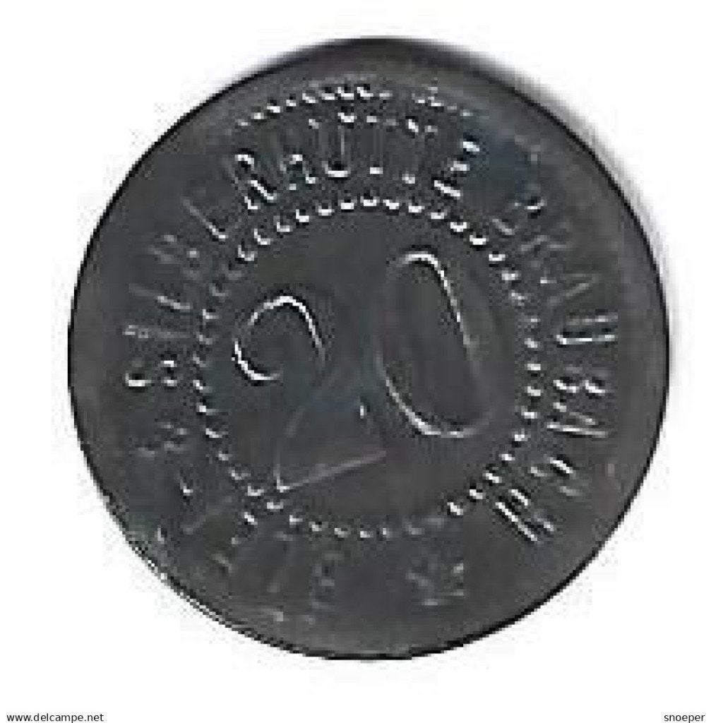 notgeld braubach 20 pfennig ND zn blei & silberhutte 4316.6, Verzenden, Duitsland, Losse munt