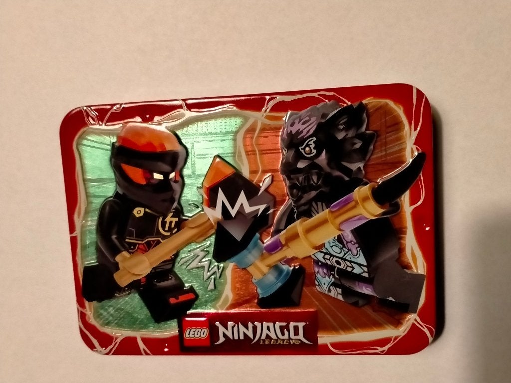 Lego Ninjago figuren figuur poppetje Cole Lord Ras blikje, Ophalen of Verzenden, Zo goed als nieuw