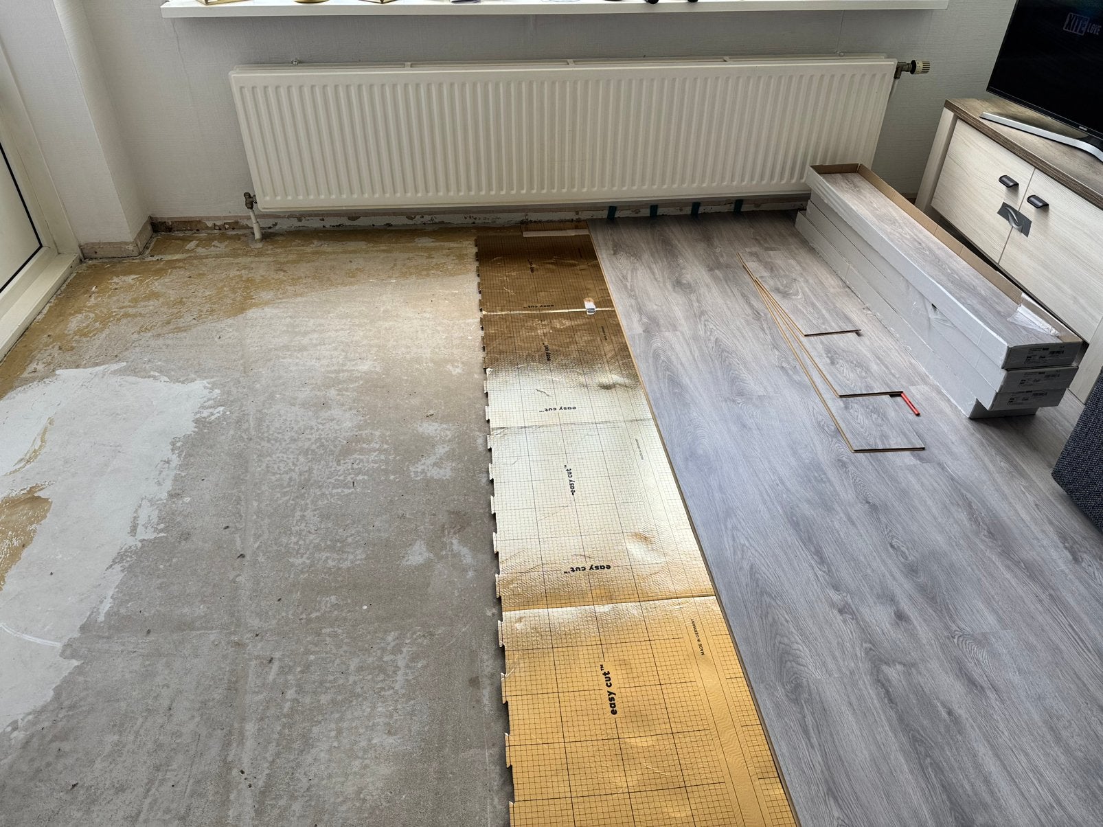 Laminaat, Ophalen, 50 tot 150 cm, Zo goed als nieuw, 10 m² of meer