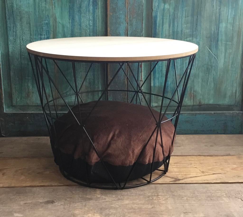 Tafel met kattenmand in 1, Ophalen, Nieuw, Rond