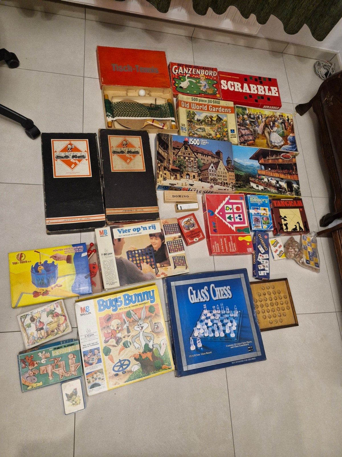 partij spellen en puzzels, Een of twee spelers, Ophalen of Verzenden, Gebruikt, MB Spellen