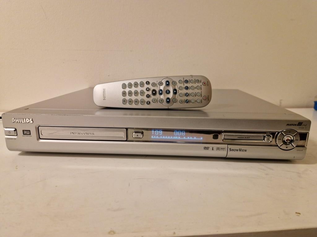 Philips DVDR 77 dvd recorder, Ophalen of Verzenden, Zo goed als nieuw, Dvd-recorder, Philips