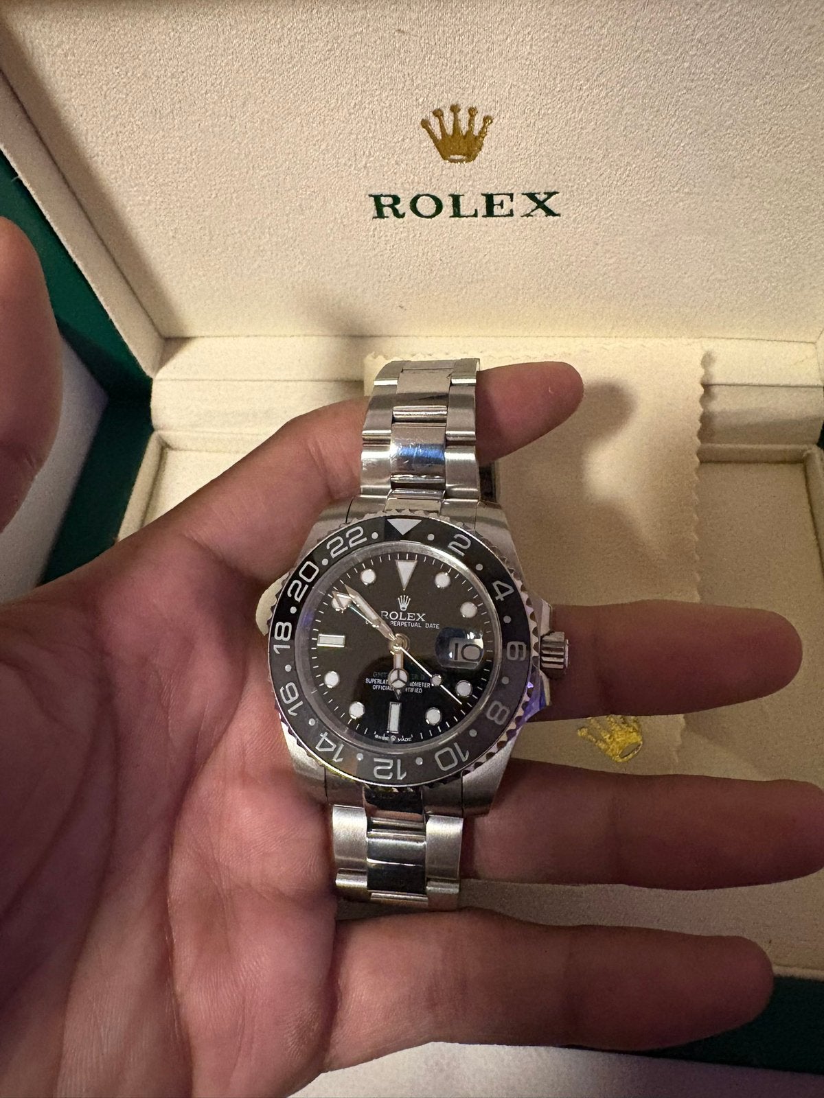 Horloge Bruce wayne GMT II, Sieraden, Tassen en Uiterlijk, Verzenden, Zo goed als nieuw, Staal, Rolex